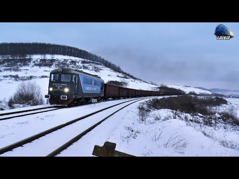 Fluieroasa 60-1564-3 Whistle Locomotive in Zăpadă/Snow in Munții Apuseni Mountains - 17 January 2021