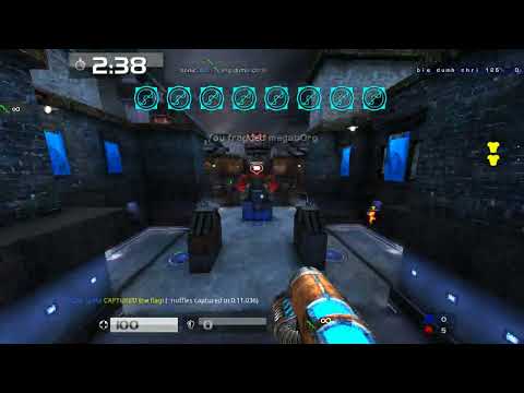 Quake Live: Team soniczoom vs Team Snuffles | QFL 2v2 iCTF 2000 | POV: Snuffles | map: railyard