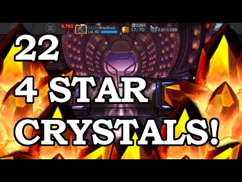 22 FOUR STAR CRYSTALS - BLACK WIDOW OR BUST | Marvel Contest of Champions Crystal Opening