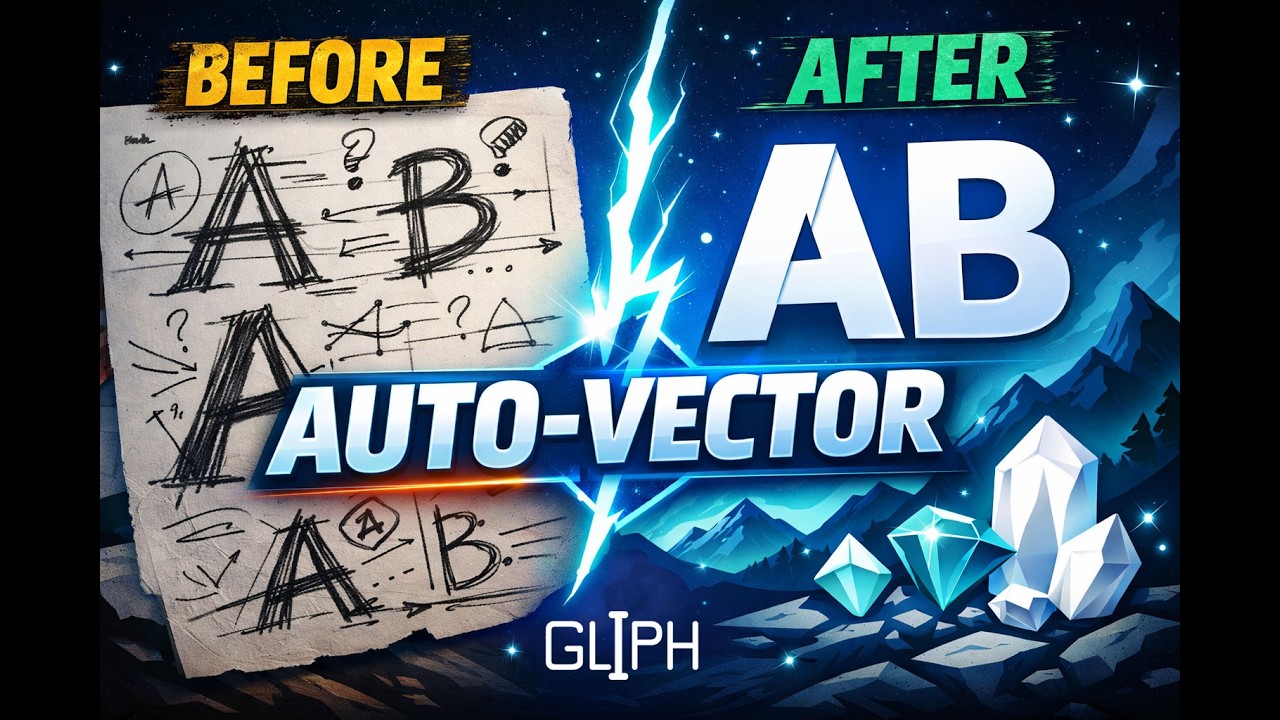 GLIPH 2.1 2026: New Interface & Automatic Font Vectorizing Tutorial and Update!