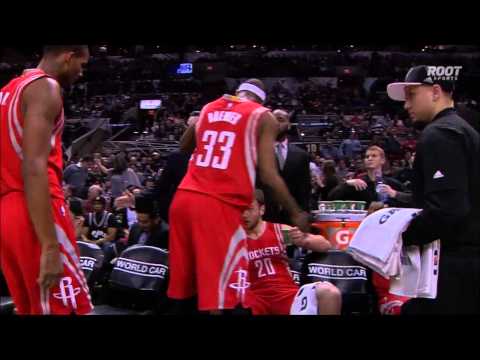 Motiejunas hits three, steals it, finds Corey Brewer at the buzzer