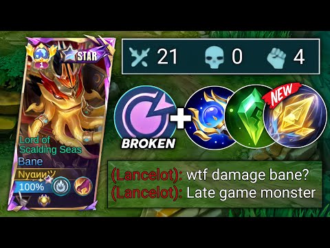 21 KILLS + MANIAC!! BANE NEW BRUTAL DAMAGE BUILD 2025🔥 - MLBB