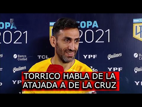 Sebastián Torrico hablo después de su gran partido ante River y destaco el mano a mano a De la Cruz