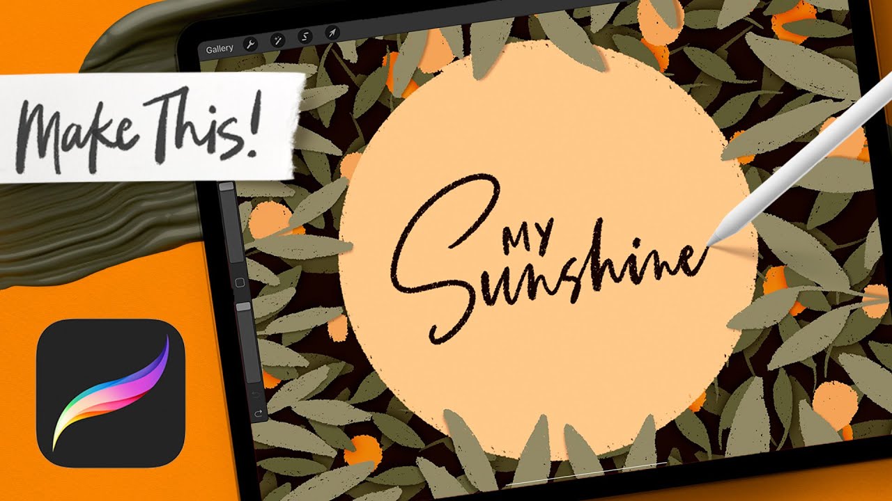 Leafy Depth Illusion in Procreate