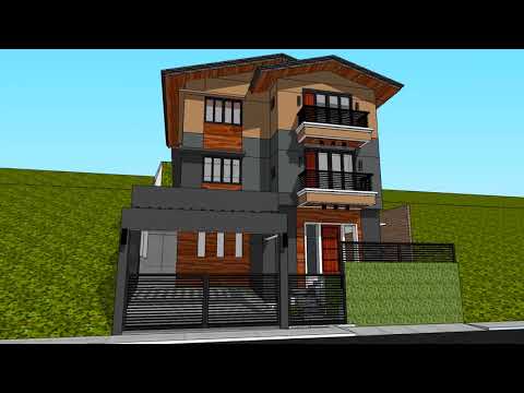 3 level hillside house