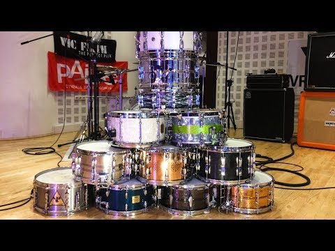 11 snare drums - comparison of Ludwig, Tama, Yamaha, Sonor, SJC, Beverley