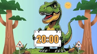 20 Minute Countdown Timer | Background Music & Alarm! [ #Dino Edition ] 🦕