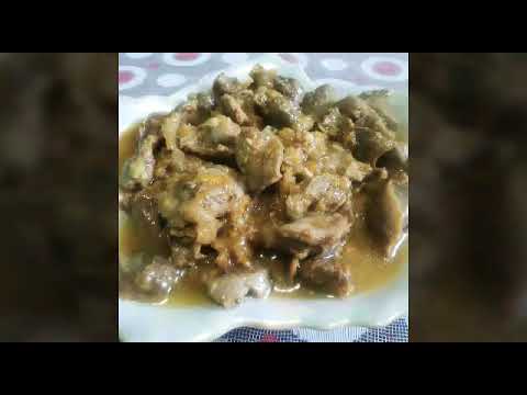 Куриные желудочки по - французски. Нежная и вкусная закуска из куриных желудков