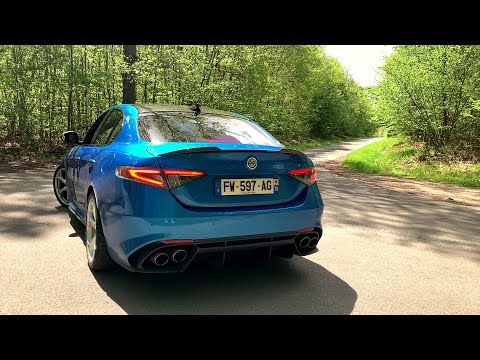 Acceleration Alfa Giulia Quadrifoglio 2021 V6 510 HP - Akrapovic Sound