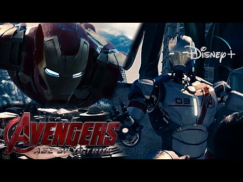 Avengers: Age Of Ultron | Iron-Man Sends Iron-Legion To Sokovia Scene | Disney+ [2015]