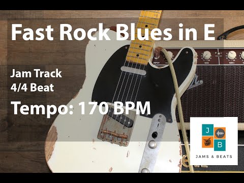 Fast Rock Blues in E - 12-Bar 170 BPM