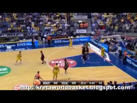 Euroleague 2010 - Week 7 : Maccabi Tel Aviv - Caja Laboral 82-91 (10-12-09) highlights