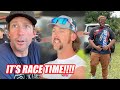 LeMullets Drivers Arrive At The Freedom Factory Cowboy Travis Pastrana BJ Baldwin LET S GO