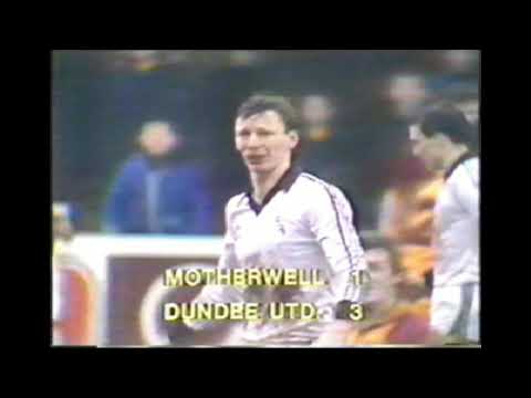 Dundee United  V Motherwell  - 5 March 1983 -  4-1 - Dodds, Gough Reilly, Milne
