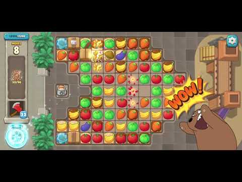 We Bare Bears Match3 Repairs Level 1540 - No Boosters