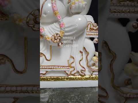 White Marble Ganesh Statue