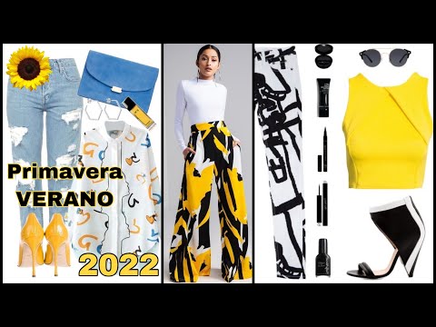 TENDENCIAS 2022 🌻 COLORES DE MODA 2022 LOOKS DE MODA VIBRANTES!! PRIMAVERA VERANO 2022 PARA MUJER