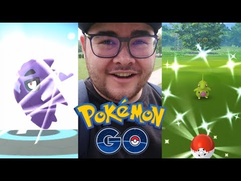 POKÉMON GO *SHINY LARVITAR* COMMUNITY DAY GAMEPLAY! + SHINY TYRANITAR EVOLUTION!!! Video