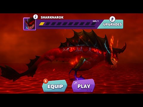 NEW  TITAN SHARKNAROK UNLOCKED AND GAMEPLAY - Hungry Shark Evolution