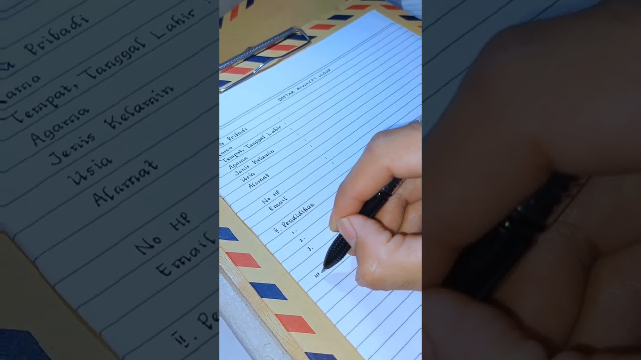 Example of curriculum vitae cover letter|Contoh Daftar Riwayat Hidup Tulis Tangan #suratlamarankerja