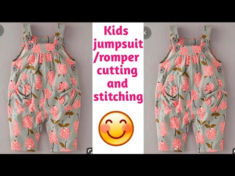 Baby jumpsuit/romper/dungree dress cutting and...