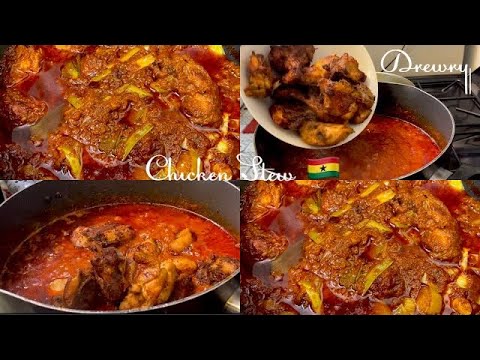 MEILLEURE RECETTE POULET SAUCE TOMATE AVEC POIREAUX / GHANA
