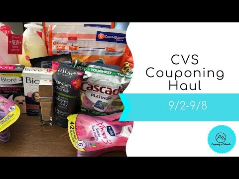 CVS Couponing Haul 9/2-9/8 - 22 Items for $1.19 each