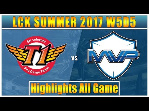 SKT vs MVP || Highlights All Game || LCK SUMMER 2017 || SK Telecom T1 vs MVP