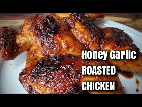 Honey garlic ROASTED CHICKEN| Moist roasted chicken recipe