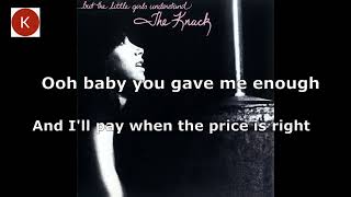 The Knack - Cant Put a Price on Love Karaoke