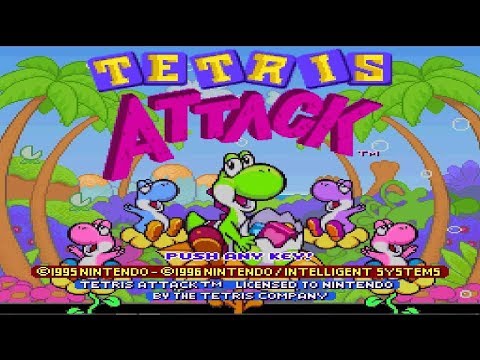 Tetris Attack - Time Trial Mode: Easy (SNES)