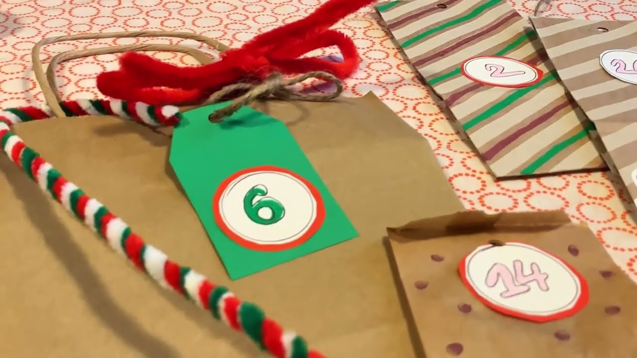 Jak zrobić prosty kalendarz adwentowy z papierowych torebek