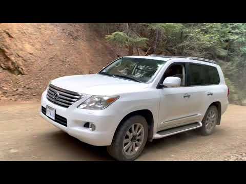 Taking the LX570 on an easy off-road trail