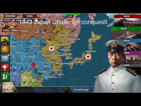 1943 challenge conquest| japan | World conqueror 4|