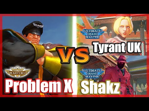 SFV CE 👊🏻 Problem X (M.Bison) vs Tyrant UK (Kolin) & Shakz (G) FT2