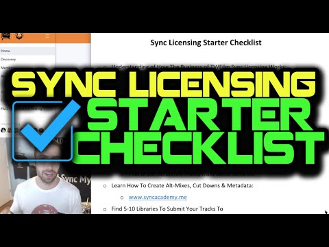 Sync Licensing Starter Checklist For Beginners [Download In Description Box]