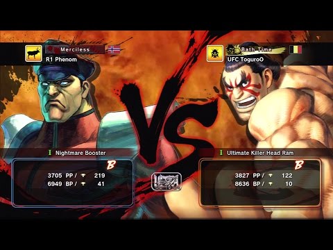 R1 Phenom [Bison] vs UFC ToguroO [Honda] USF4