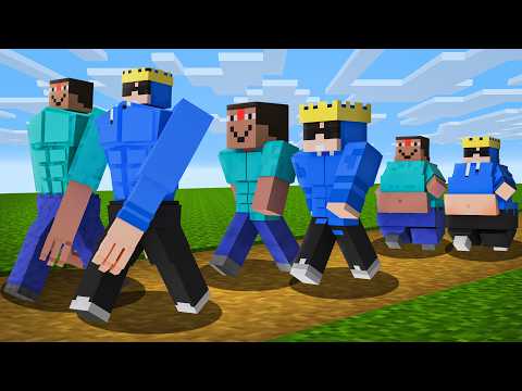 Alpha and Tikawar From FAT to STRONGEST in Minecraft..