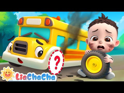 The Wheels on the Bus (Broken Bus Version) | EP164 | Kids Songs & Nursery Rhymes | LiaChaCha