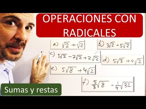 OPERACIONES CON RADICALES. SUMAS Y RESTAS