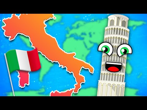 Learn About The Leaning Tower of Pisa: A Landmark Of Italy! | Songs For Kids | KLT Geography