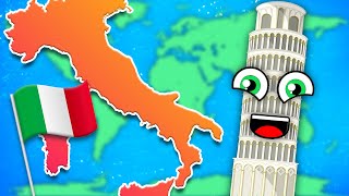 Learn About The Leaning Tower of Pisa: A Landmark Of Italy! | Songs For Kids | KLT Geography
