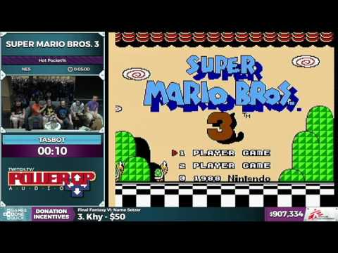 TASBot plays Super Mario Bros 3 (RomHack) by Games Done Quick - SGDQ2016 - Part 173