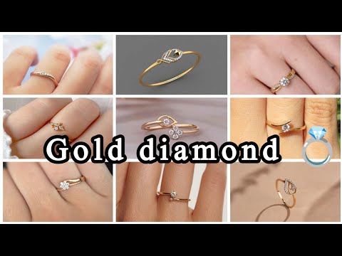 New Trending Diamond Ring Designs in Gold || Gold Diamond Ring Designs for Engagement & Wedding 💍 💎