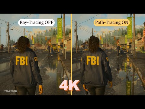 Alan Wake 2 - RT ON VS RT OFF VS Path tracing Comparison | 4K
