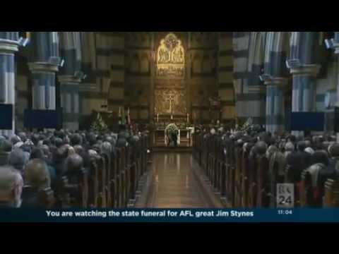 Jim Stynes tribute video at funeral
