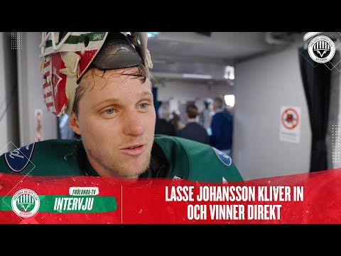 Frölunda: Youtube: Lasse Johansson efter Frölundas seger i kvart 2:7