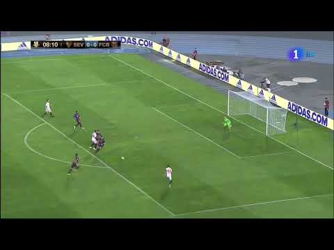 Sarabia goal vs Barcelona (Sevilla 1-0 Barcelona)