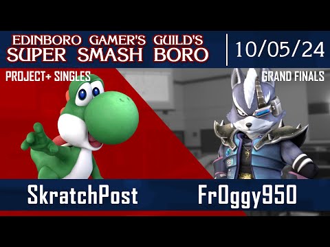 Smash Boro 73 Grand Finals - SkratchPost (Yoshi) [L] Vs. Fr0ggy950 (Wolf) - Project Plus