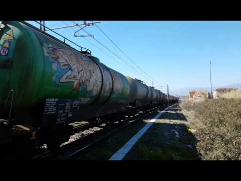 Ferrovia FS/RFI Cosenza - Sibari (cs) treno merci lotras in transito